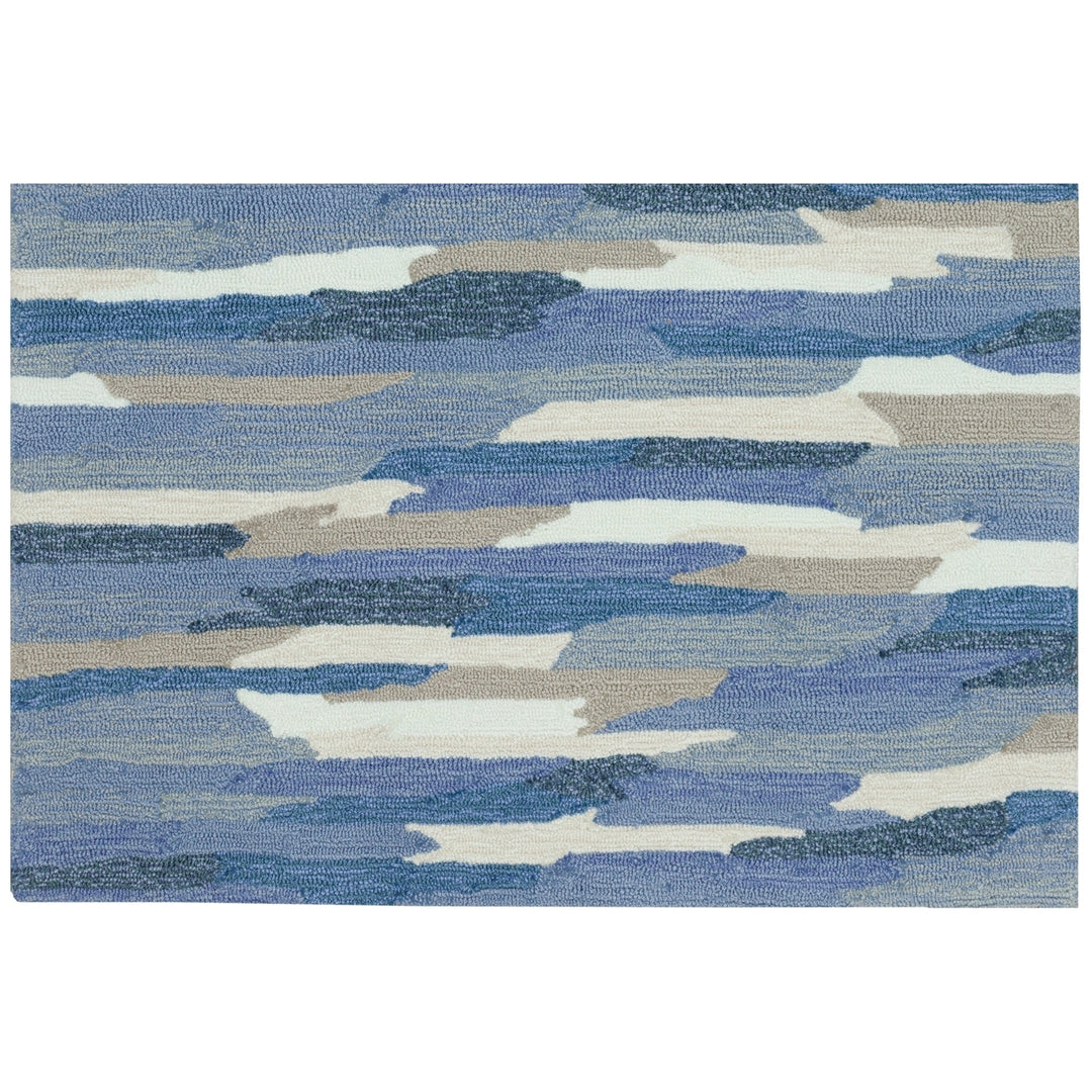 Liora Manne Capri Cloud Area Rug Soft Blue Indoor Outdoor 80% Polyester/Acrylic Image 9