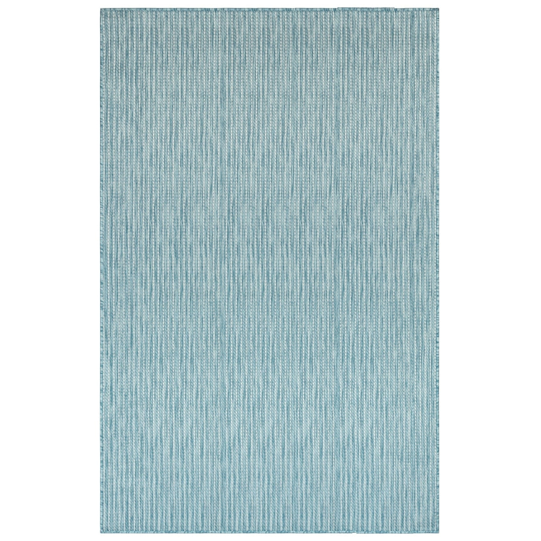 Liora Manne Carmel Area Rug Aqua Indoor Outdoor 100% Polypropylene 5x7 ft Image 2