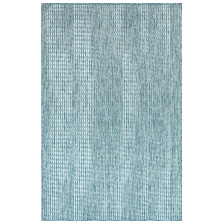 Liora Manne Carmel Area Rug Aqua Indoor Outdoor 100% Polypropylene 5x7 ft Image 2