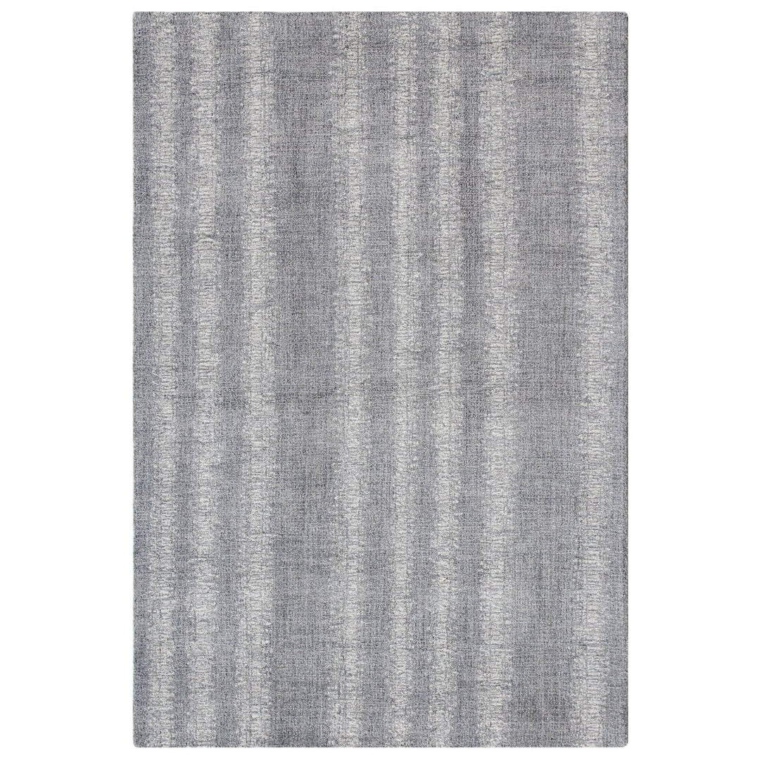 Liora Manne Cyprus Ombre Stripe Indoor Rug Silver 100% Wool Hand Tufted 5x8 Image 9