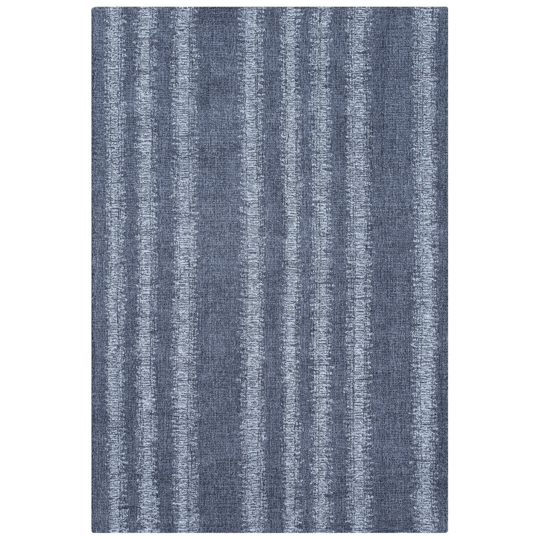 Liora Manne Cyprus Ombre Stripe Indoor Area Rug Denim 100% Wool Hand Tufted Image 6