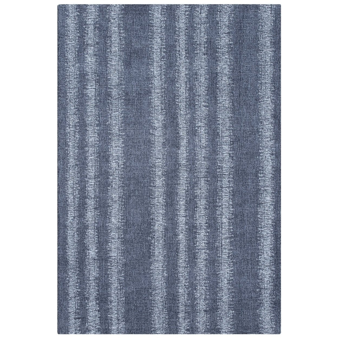 Liora Manne Cyprus Ombre Stripe Indoor Area Rug Denim 100% Wool Hand Tufted Image 1