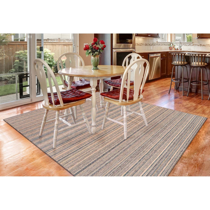 Liora Manne Dakota Stripe Indoor Outdoor Area Rug 100% Polyester Hand Woven Image 6