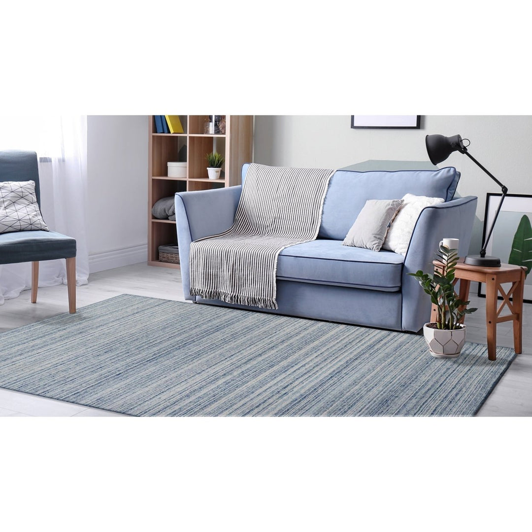 Liora Manne Dakota Stripe Indoor Outdoor Area Rug Blue Image 8