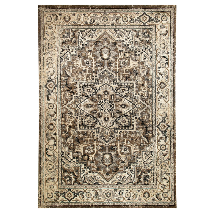 Liora Manne Heriz Outdoor Indoor Rug Neutral Power Loomed Polypropylene 5x8 Image 12