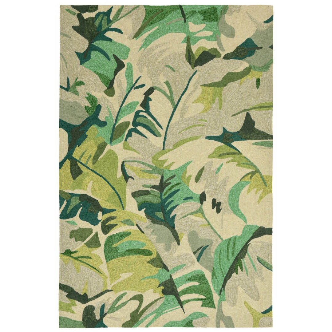 Liora Manne Capri Palm Leaf Indoor Outdoor Area Rug Green Image 2