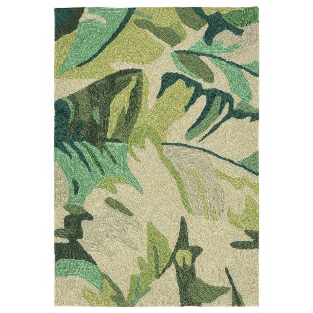 Liora Manne Capri Palm Leaf Indoor Outdoor Area Rug Green Image 6