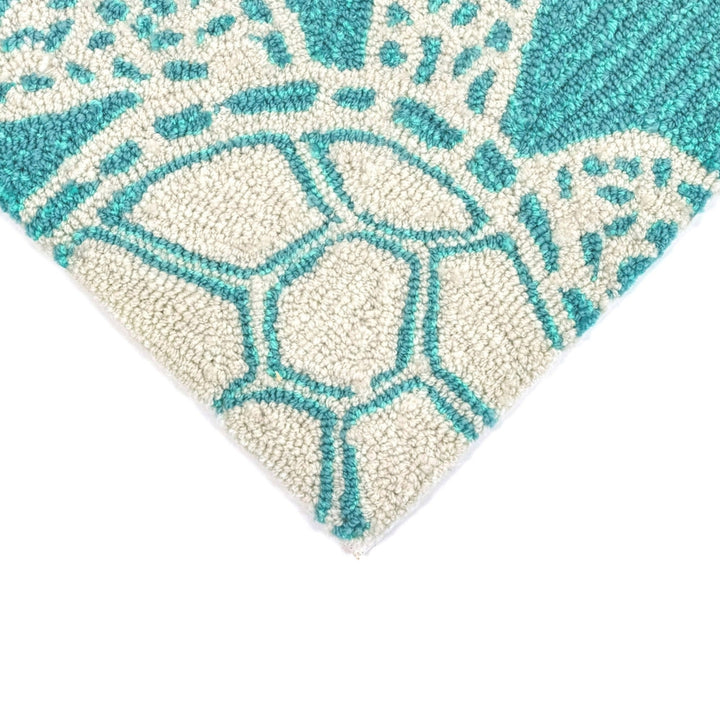 Liora Manne Capri Turtle Area Rug Aqua Indoor Outdoor 5x7 Weather Resistant Image 10