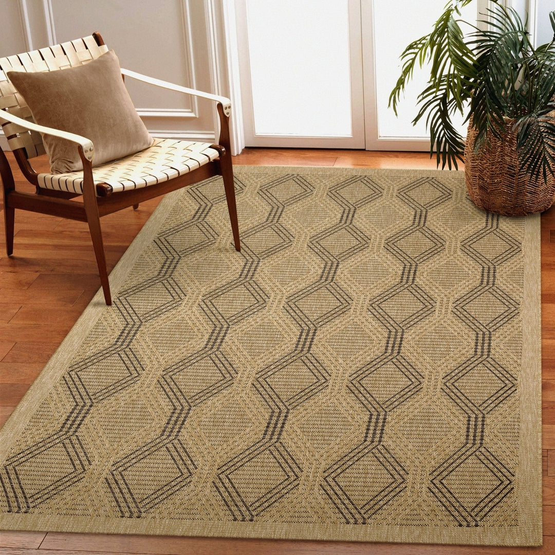 Liora Manne Sahara Links Indoor Outdoor Area Rug 100% Polypropylene Natural Image 1