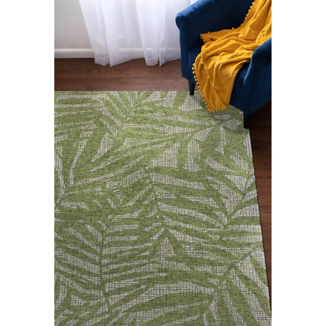 Liora Manne Savannah Indoor Area Rug 100% Wool Olive Branches Green 5x8 Image 11