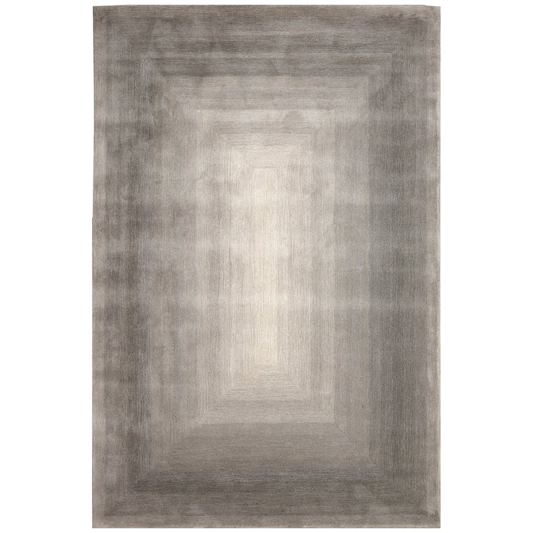 Liora Manne Tivoli Dream Border Indoor Area Rug Silver 100% Wool 5x7 ft Image 1