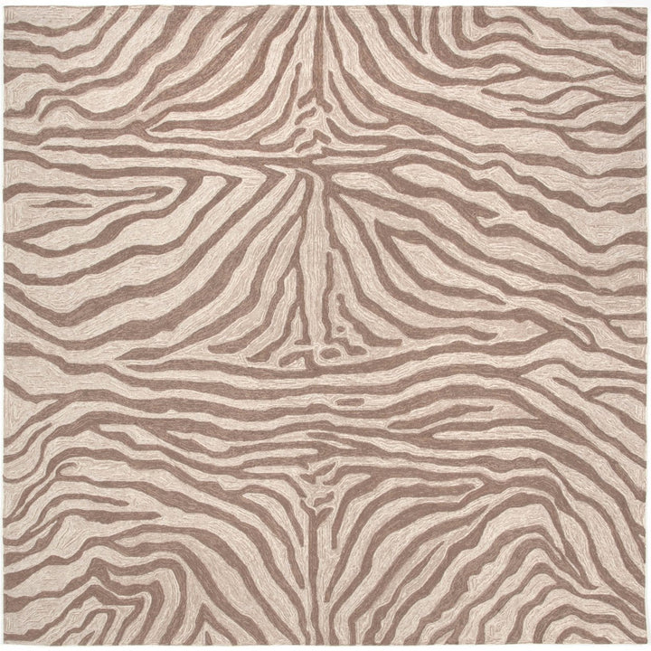 Liora Manne Ravella Zebra Area Rug Indoor Outdoor Brown 70% Polypropylene 5x8 Image 1