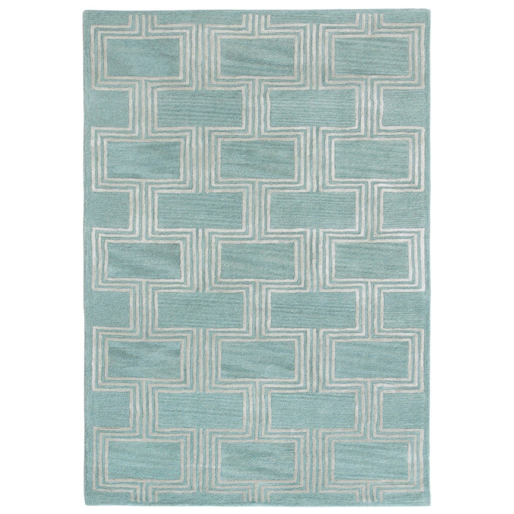 Liora Manne Roma Boxes Indoor Rug Aqua Image 1