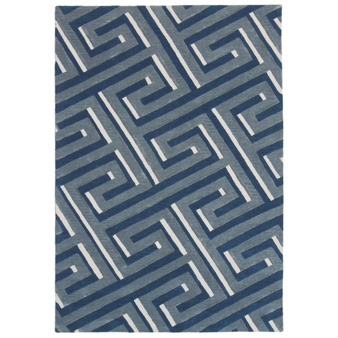 Liora Manne Roma Maze Indoor Rug Denim Image 1