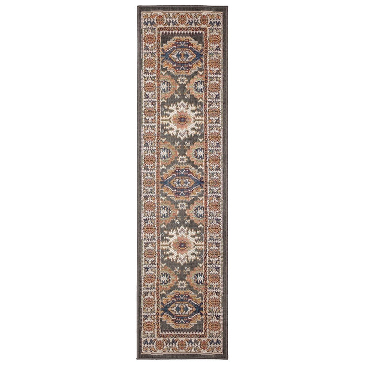 Liora Manne Patio Area Rug Charcoal 100% Polypropylene Indoor Outdoor 5x7 Image 1