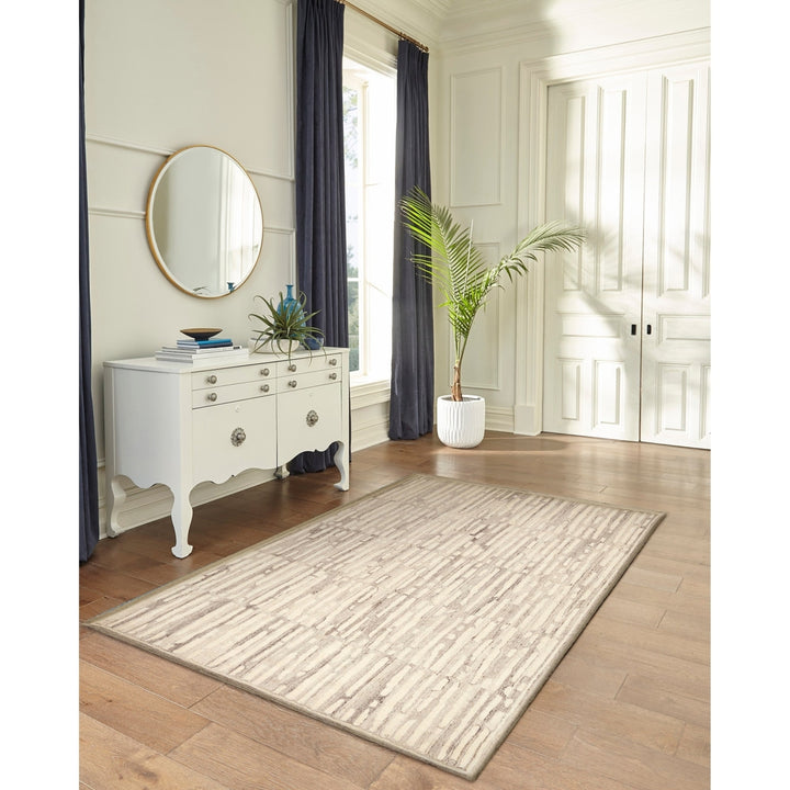 Liora Manne Madison Shadow Indoor Area Rug Natural 100% Wool Hand Tufted 5x8 Image 4