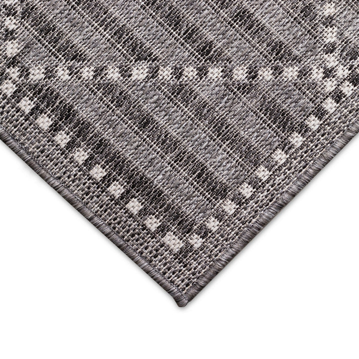 Liora Manne Malibu Checker Diamond Indoor Outdoor Area Rug Charcoal Image 12
