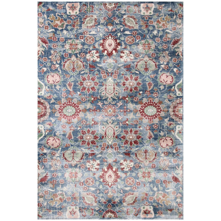 Liora Manne Marais Sarouk Indoor Rug Blue 92" x 123" Image 1