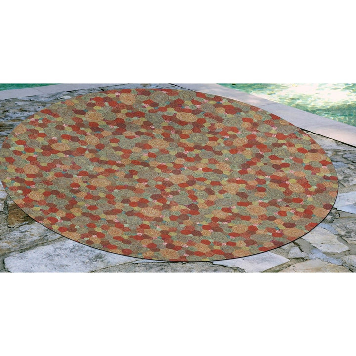 Liora Manne Visions III Giant Swirls Indoor Outdoor Area Rug 100% Polyester Image 1