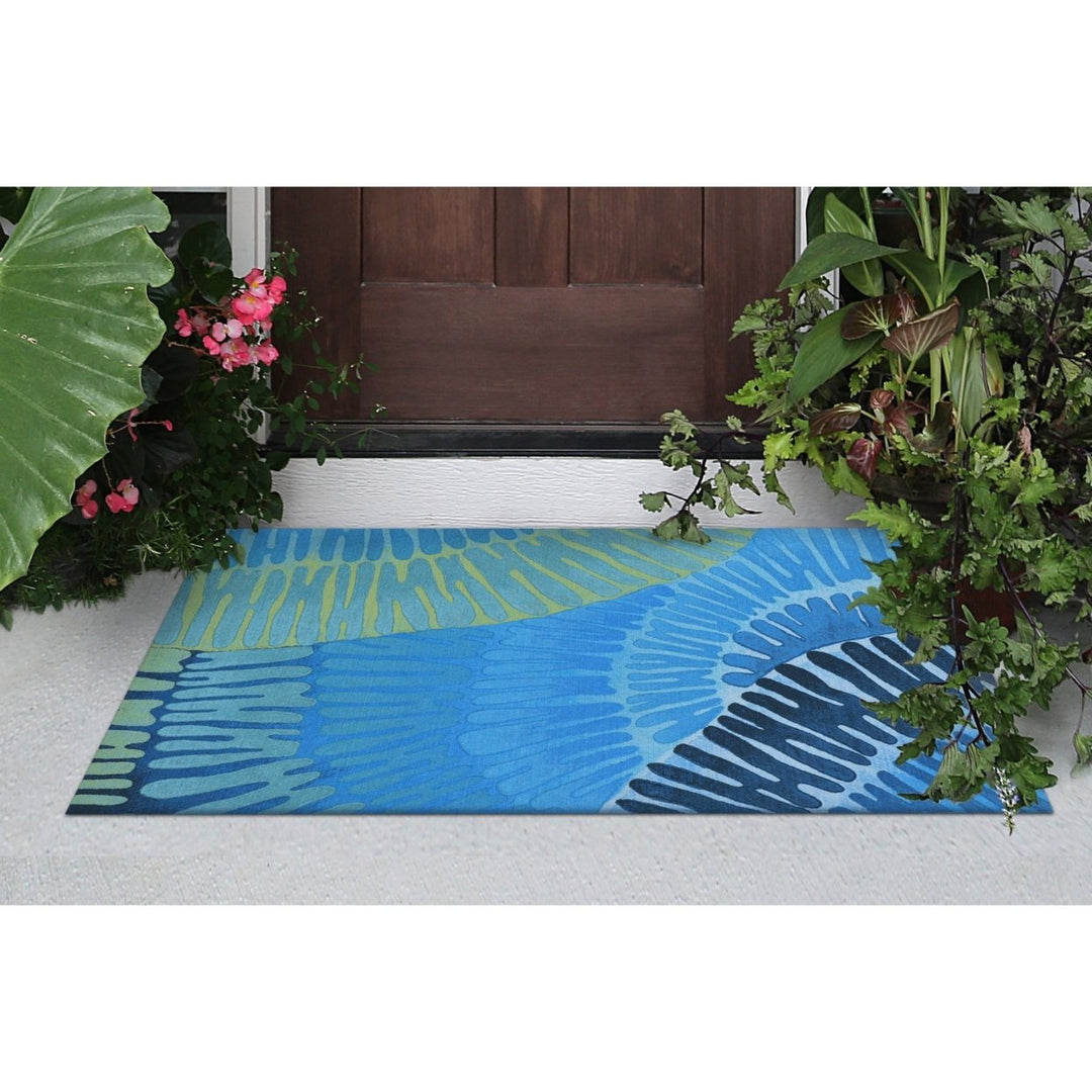 Liora Manne Cirque Area Rug Caribe Indoor Outdoor 100% Polyester Weather Resistant Image 1