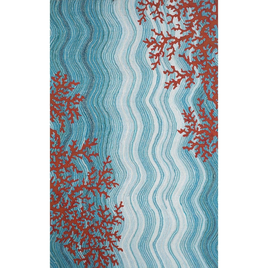 Liora Manne Visions IV Coral Reef Indoor Outdoor Area Rug 100% Polyester Durable Image 1