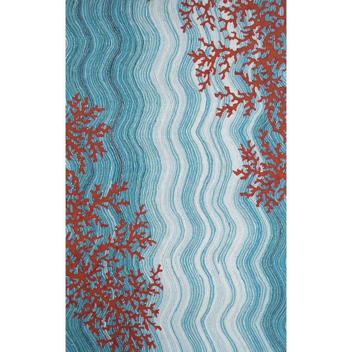 Liora Manne Visions IV Coral Reef Indoor Outdoor Area Rug 100% Polyester Durable Image 1