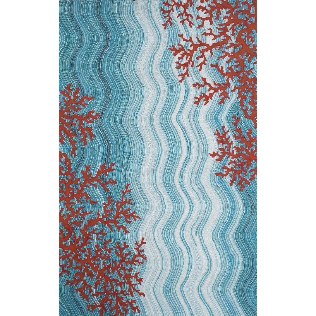 Liora Manne Visions IV Coral Reef Indoor Outdoor Area Rug Water Image 1