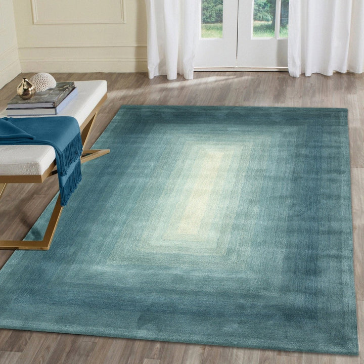 Liora Manne Tivoli Dream Border Indoor Area Rug Aqua Image 12