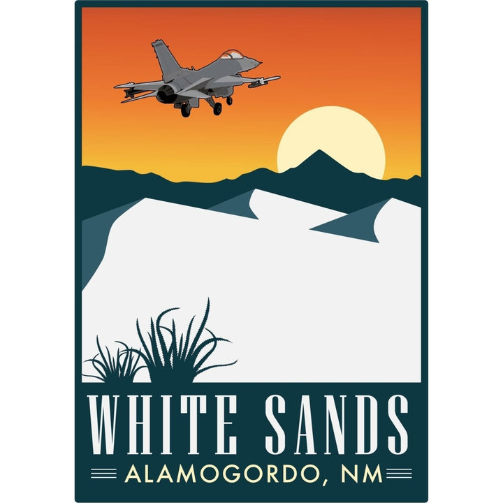 White Sands Alamogordo Mexico Souvenir 4-Inch Vinyl Decal Sticker Image 3