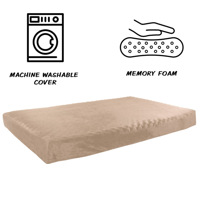 X-Large Orthopedic Memory Foam Dog Bed With Removable Cover 46 X 27 Inches Image 3