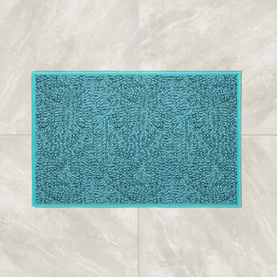 Ivy Chenille Bath Mat Non Slip Soft Absorbent Microfiber 17x24 20x30 Various Colors Image 3