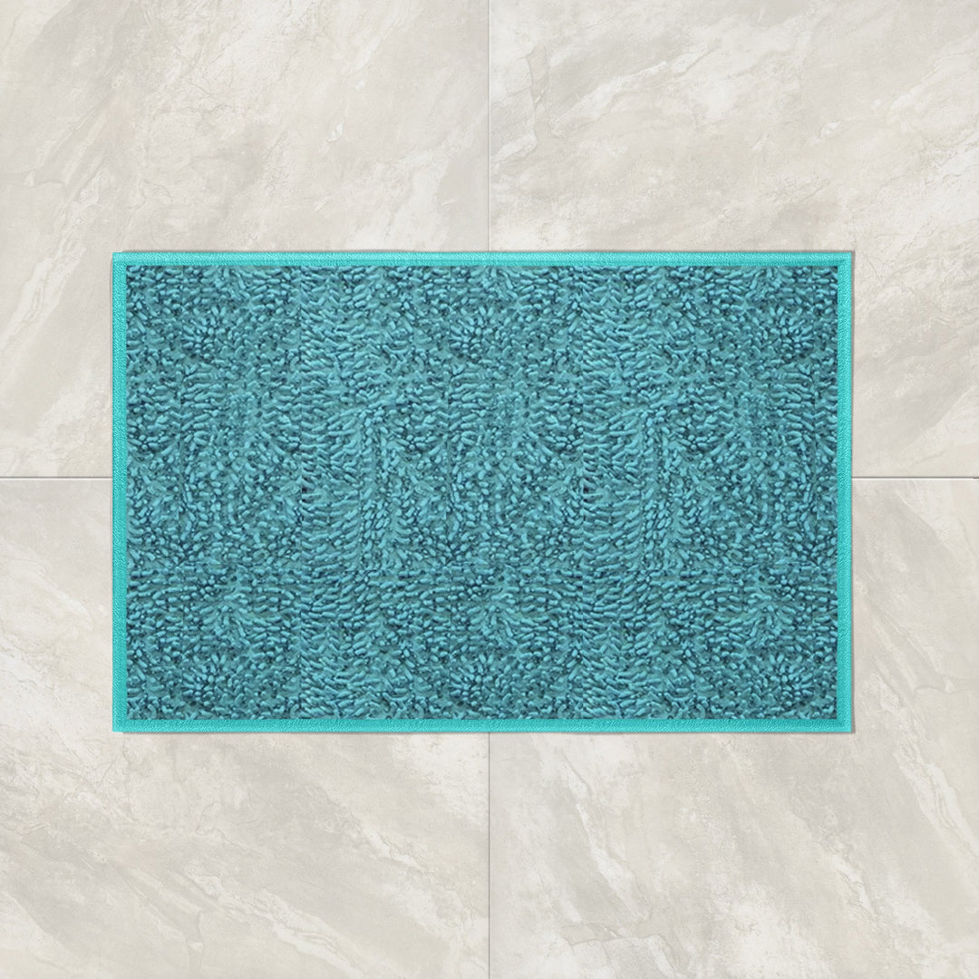 Ivy Chenille Bath Mat Non Slip Soft Absorbent Microfiber 17x24 20x30 Various Colors Image 1