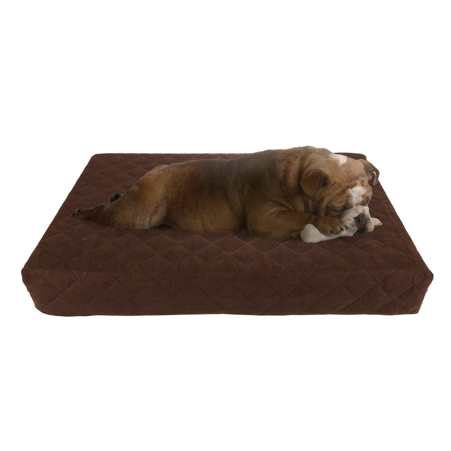 PETMAKER Waterproof Dog Bed 20x30 Inches Memory Foam Removable Cover Small Medium Image 1