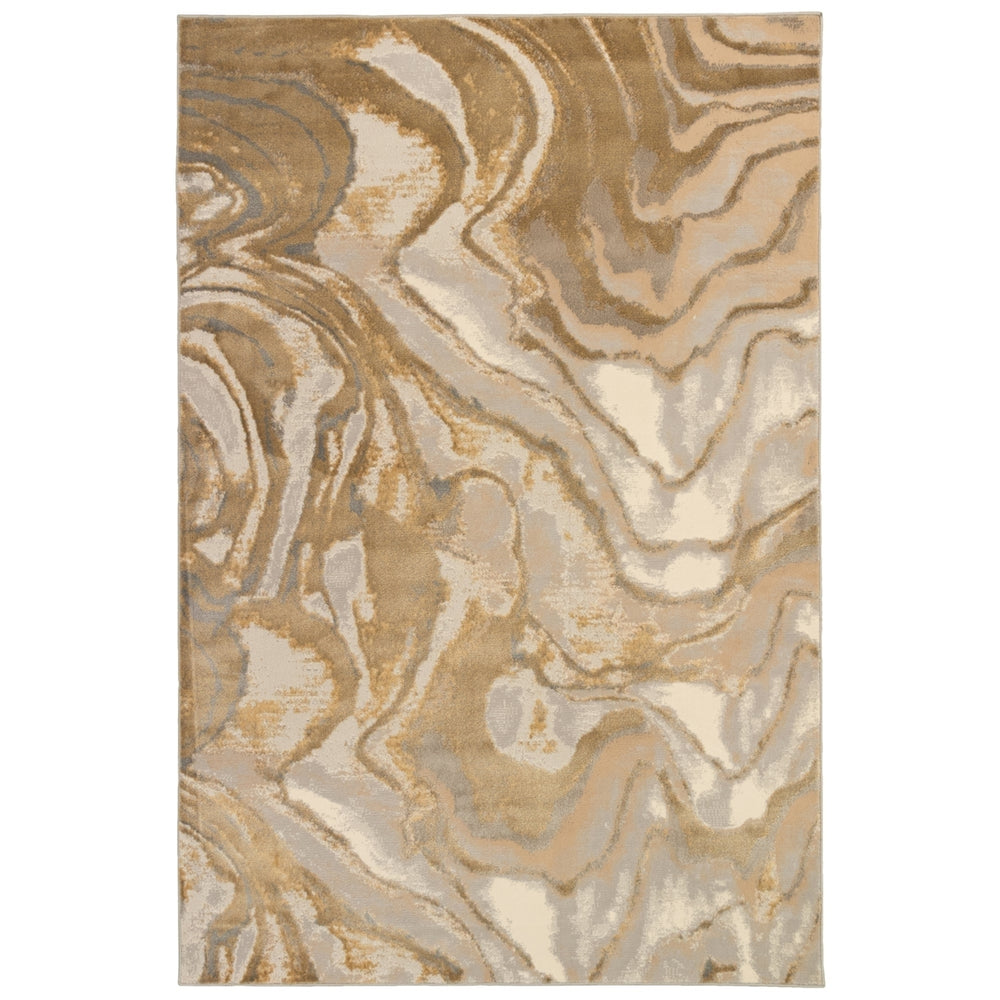 Liora Manne Soho Agate Indoor Area Rug Gold 80% Polypropylene Modern Design Image 2