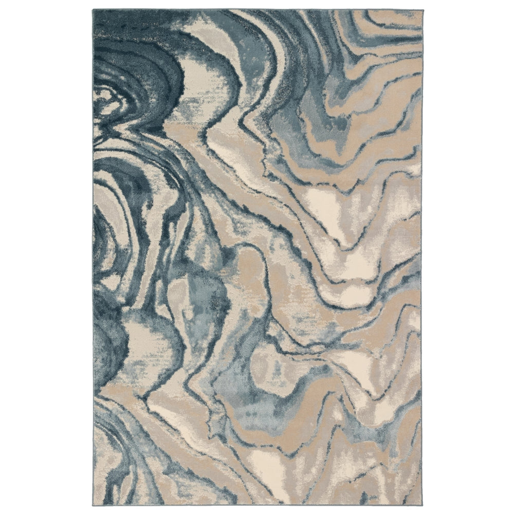 Liora Manne Soho Agate Indoor Area Rug Blue 80% Polypropylene 5x8 Soft Durable Image 2