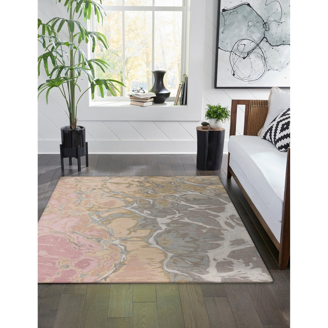 Liora Manne Corsica Water Indoor Area Rug Blush Image 4