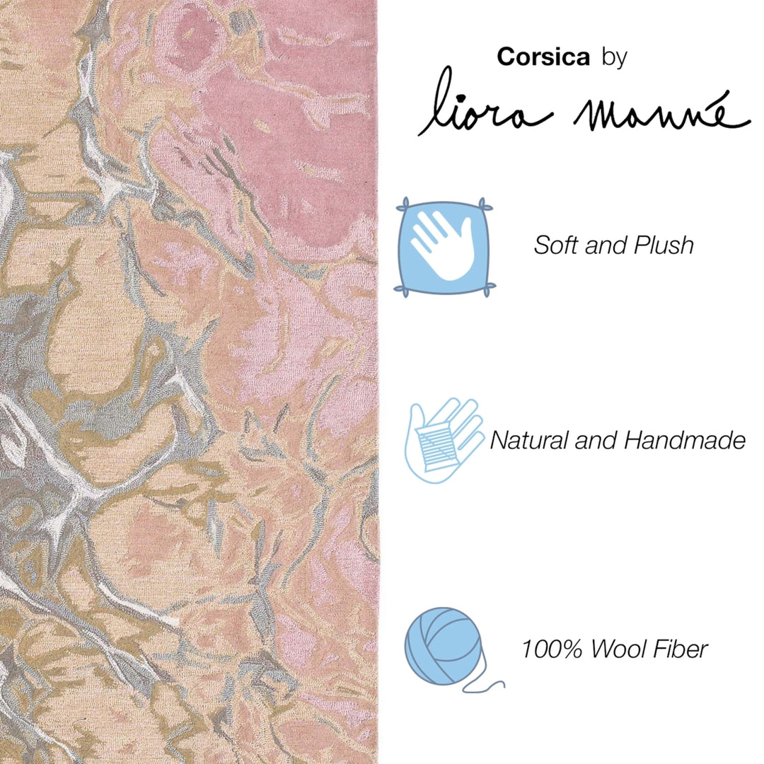 Liora Manne Corsica Water Indoor Area Rug Blush Image 6