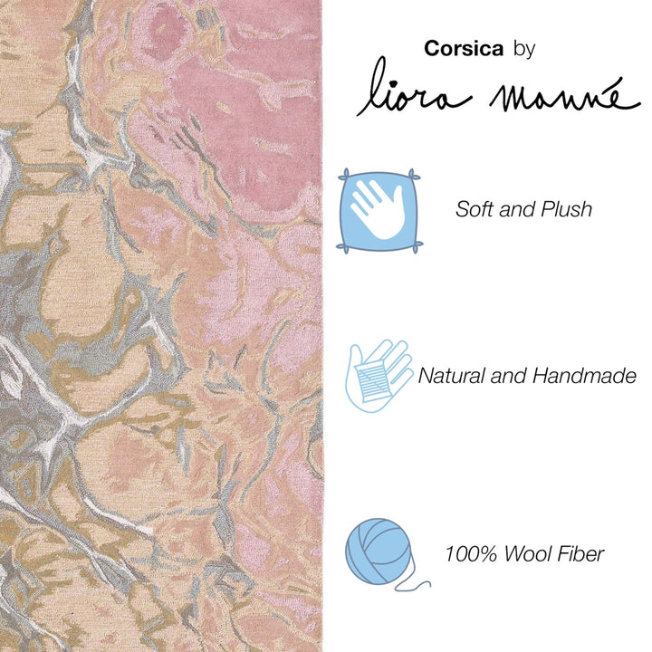 Liora Manne Corsica Water Indoor Area Rug Blush Image 6