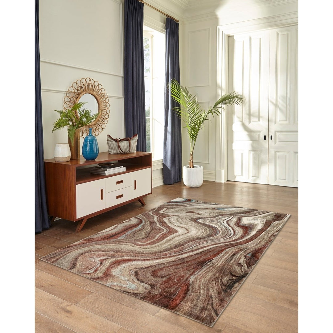 Liora Manne Ashford Agate Indoor Area Rug Red Image 1