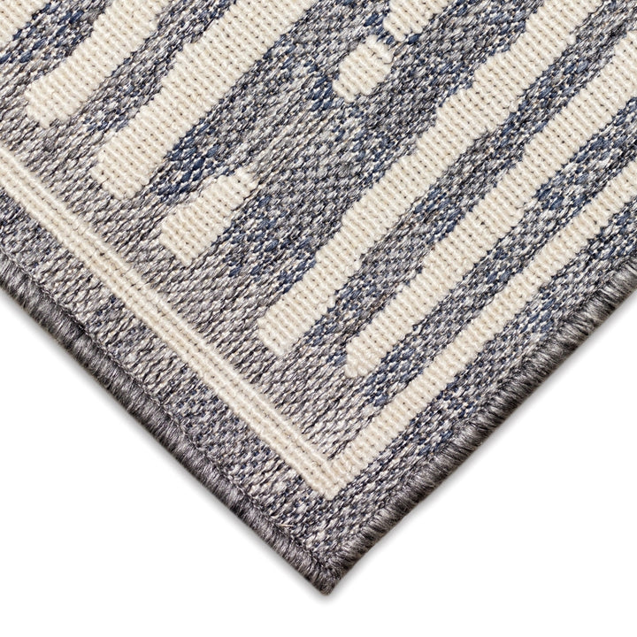 Liora Manne Cove Bamboo Indoor Outdoor Area Rug Blue Image 9