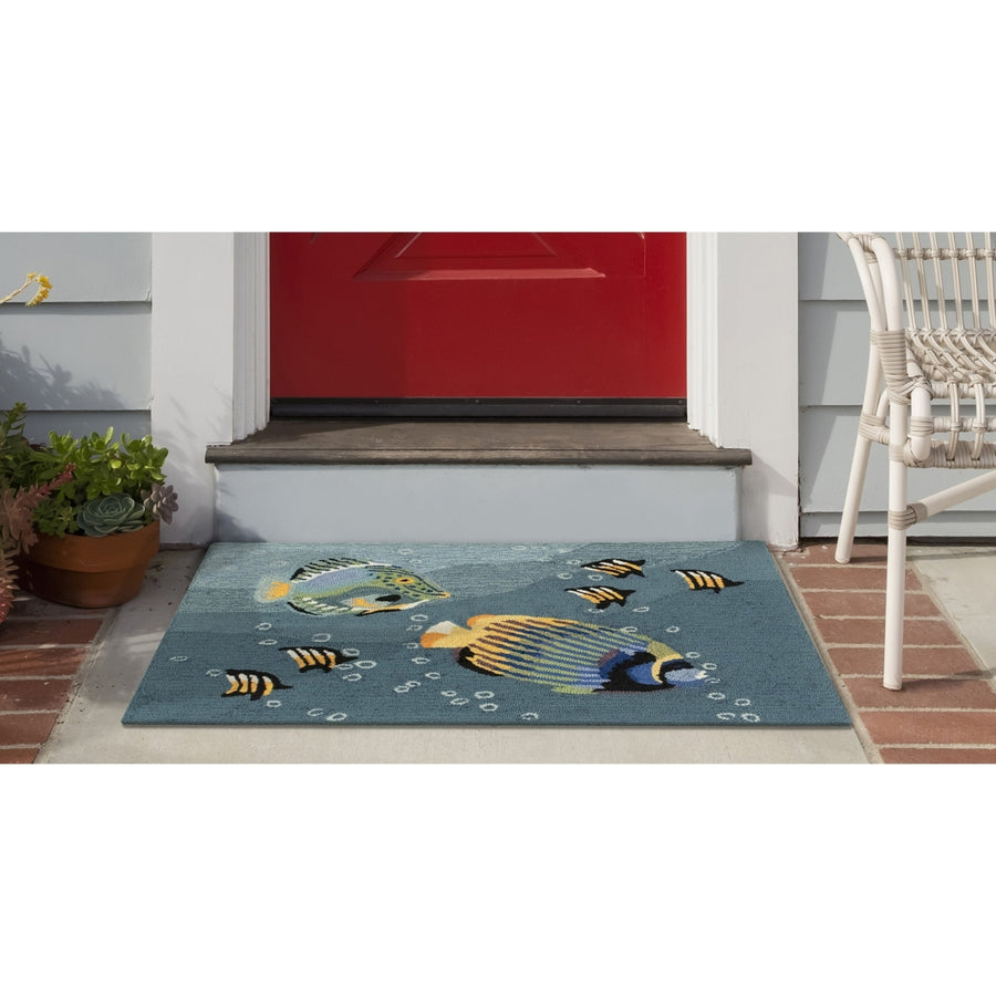 Liora Manne Frontporch Aquarium Indoor Outdoor Area Rug Ocean Image 1