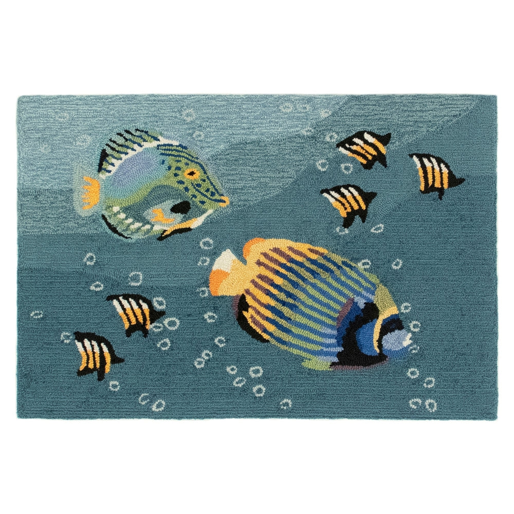 Liora Manne Frontporch Aquarium Indoor Outdoor Area Rug Ocean Image 2