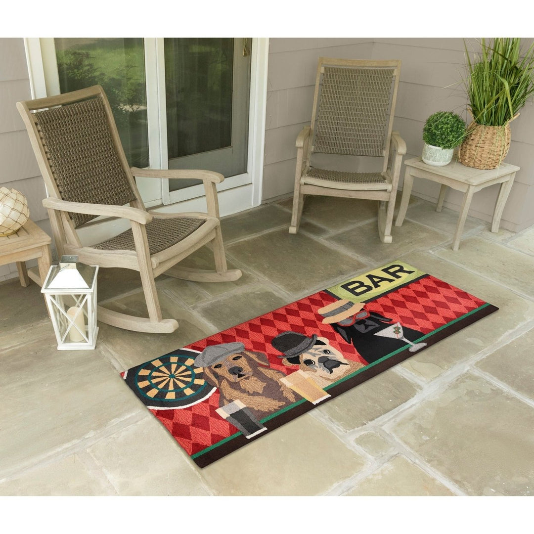 Liora Manne Frontporch Bar Patrol Indoor Outdoor Area Rug 80% Polyester 20% Acrylic Image 3