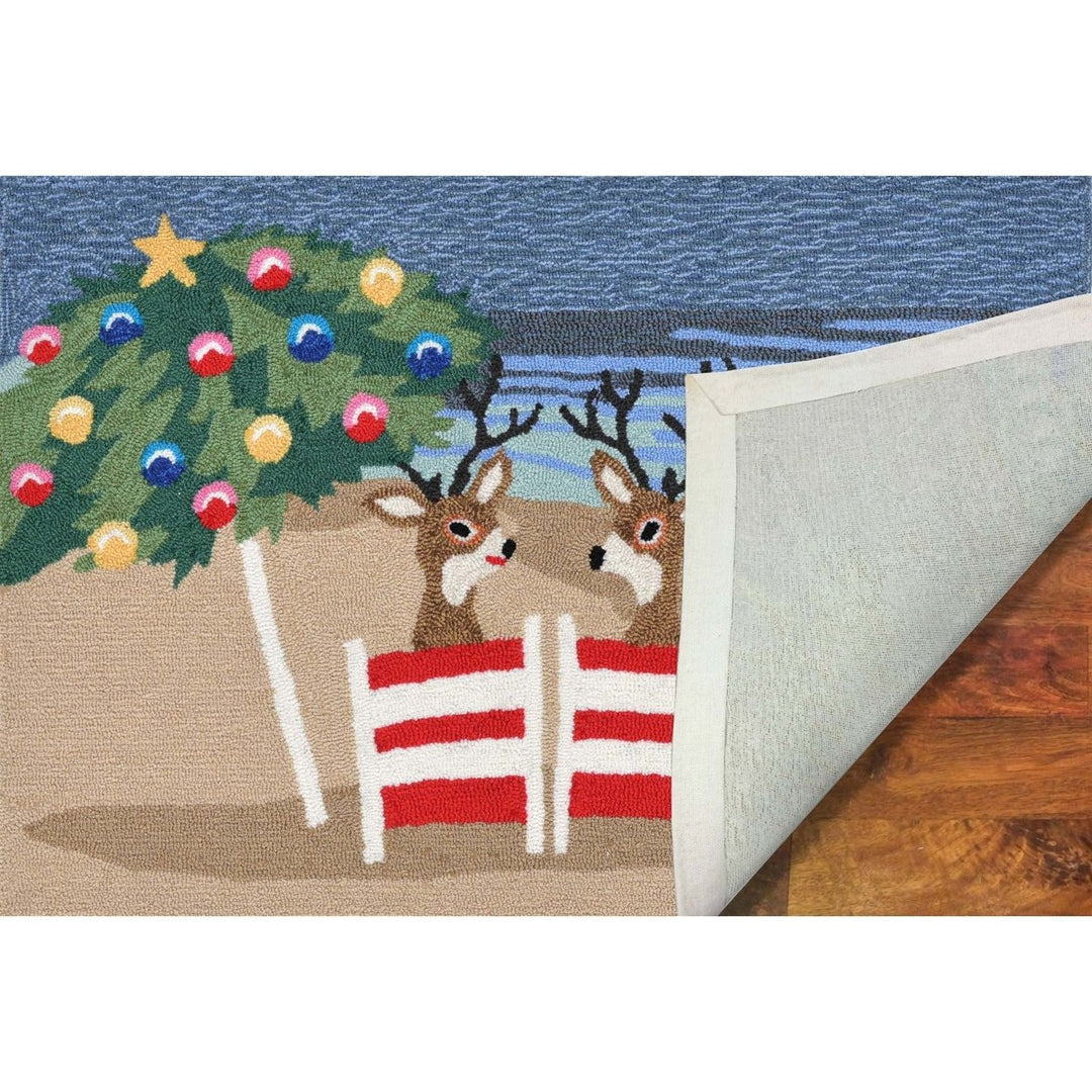 Liora Manne Frontporch Coastal Christmas Area Rug Indoor Outdoor Multi 5x7 Image 6