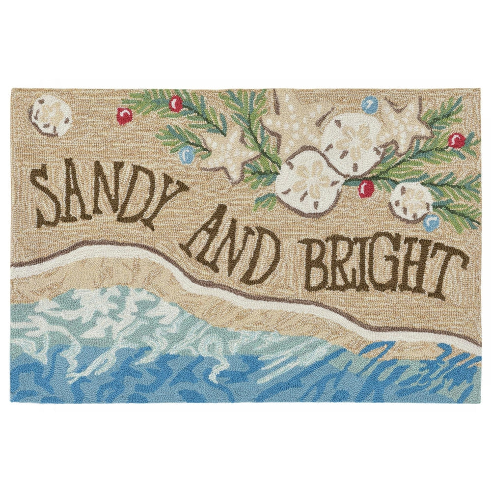 Liora Manne Frontporch Sandy and Bright Indoor Outdoor Area Rug Sand Image 2