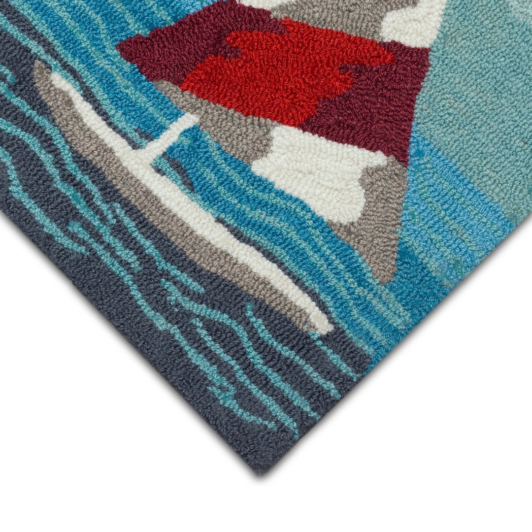 Liora Manne Frontporch Sail Away Indoor Outdoor Area Rug Sea Image 7