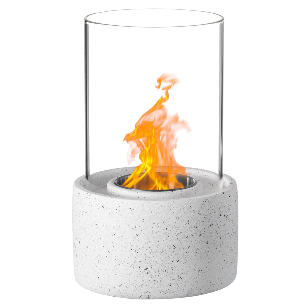 Mini Tabletop Fire Pit Rubbing Alcohol Indoor Outdoor Concrete Bowl Portable Image 1