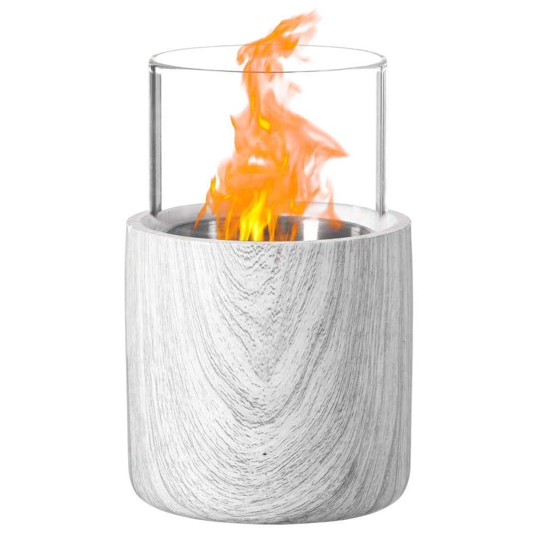 Mini Tabletop Fire Pit Rubbing Alcohol Indoor Outdoor Concrete Bowl Portable Image 5