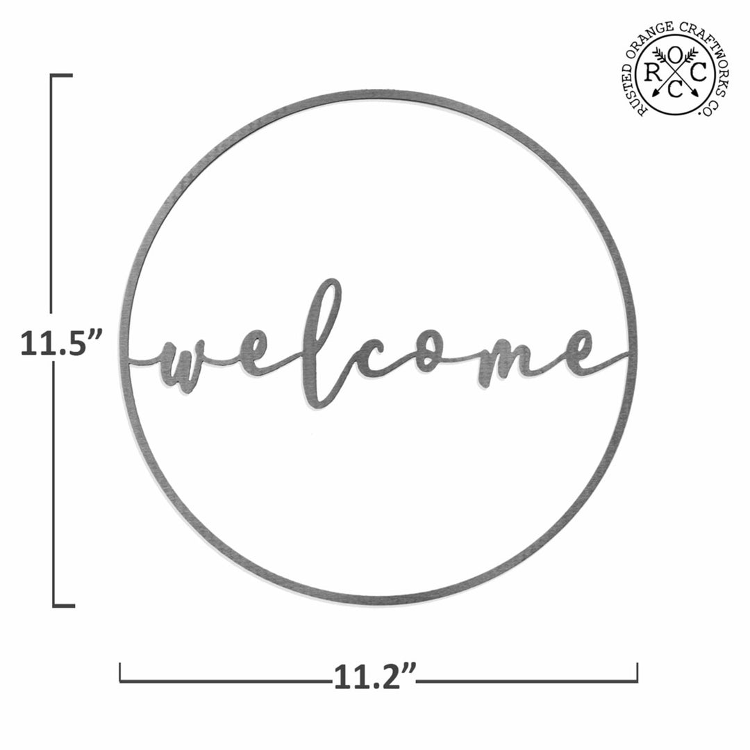 Welcome Circle Greeting - Welcome Home Outdoor Sign for Front Door Image 10