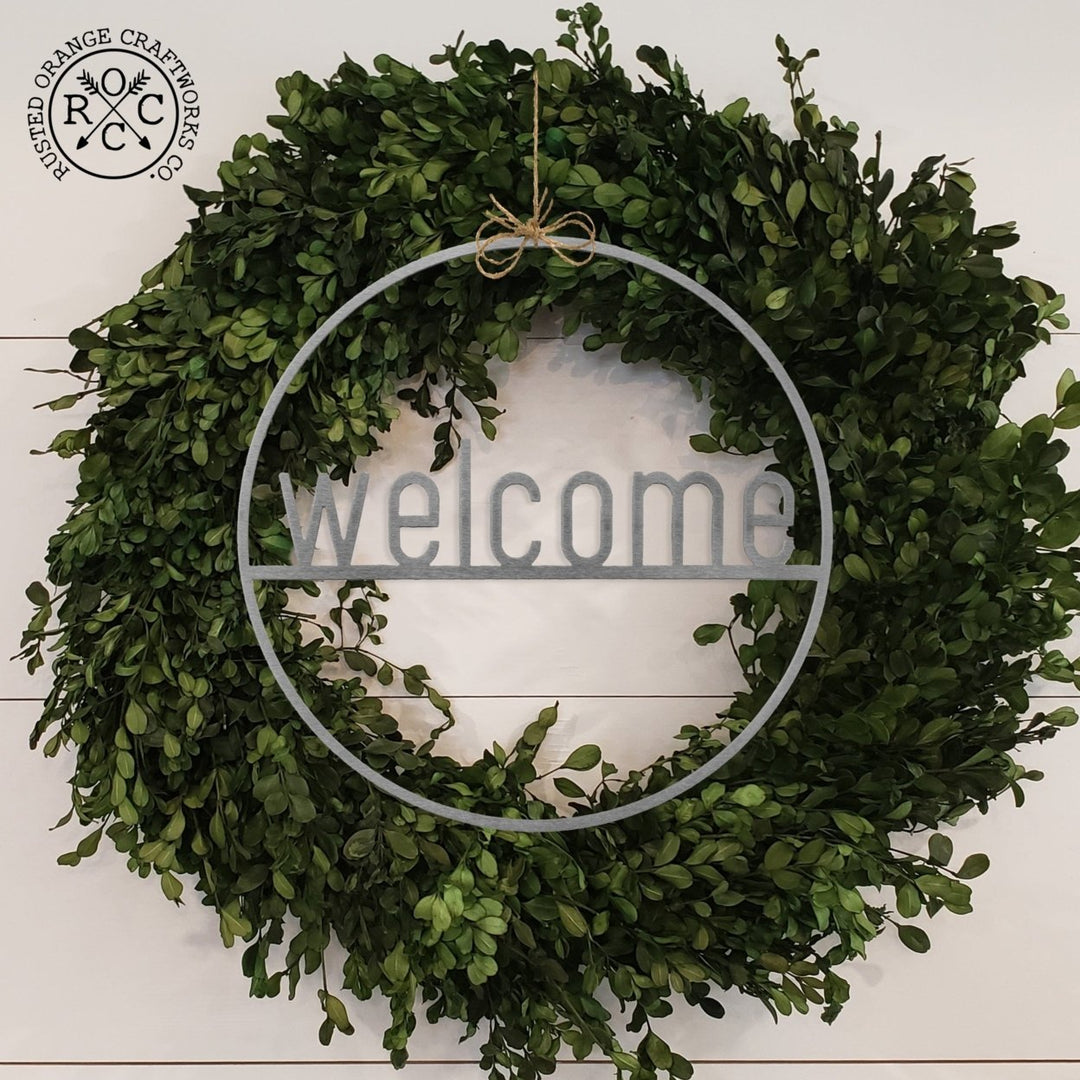 Welcome Circle Greeting - Welcome Home Outdoor Sign for Front Door Image 11